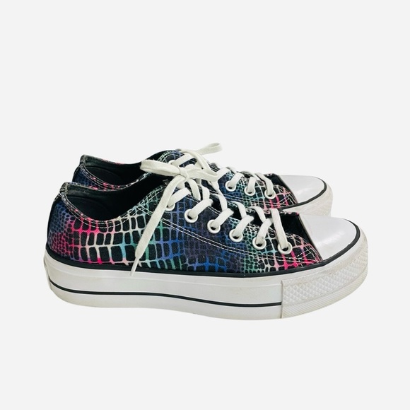Converse Chuck Taylor All Star Platform Low Digital Daze Crocodile Women's 7 - Picture 3 of 12